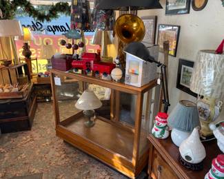 New and old lamps and gifts. Fun display pieces