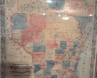 Colton's Township map of Wisconsin back in 1854.