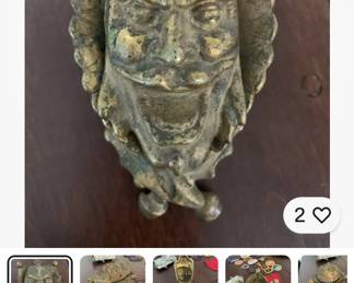 Bronze quell jester devil whimsical inkwell