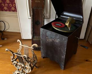 You have  a child’s Play-Ola record player and a Ukelan musical instrument