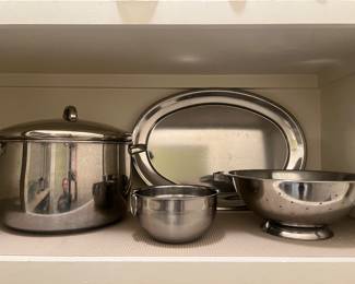 Pots & Pans, Colander, serving tray