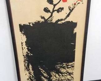 4 Mid Century Vintage Framed Print by artist, Earl Newman.