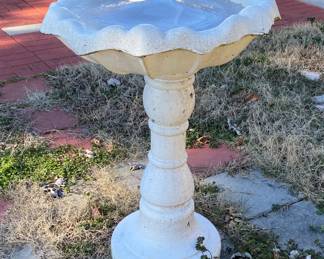 Concrete Birdbath