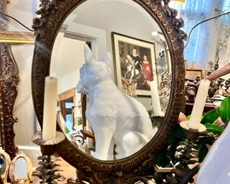 FANTASTIC ANTIQUE MIRROR!  FABULOUS!