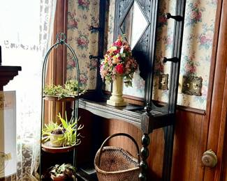 Antique hall tree