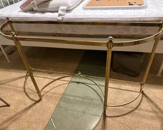 Glass sofa table