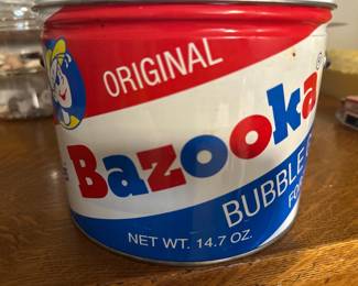 Vintage Bazooka Bubble gum tin