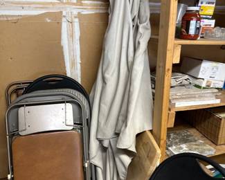 Folding chairs & umbrella