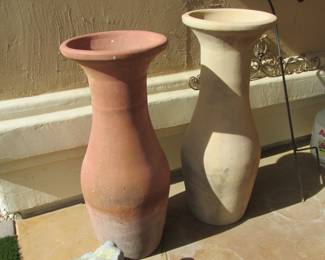 Tall clay pots...NICE!!