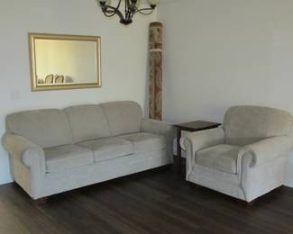 Like new La-Z-Boy sofa and chair.  