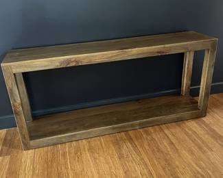 Large Teak Wood Console