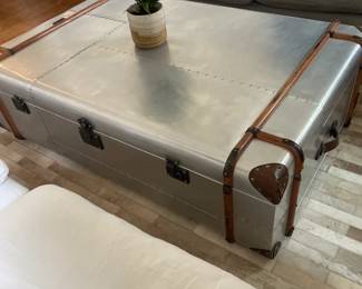 Restoration Hardware Aviator Trunk Coffee Table