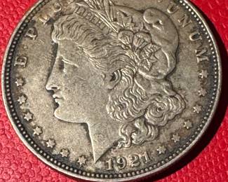 #64 - $30 Morgan silver dollar 1921