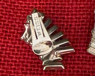 #51 - $100 - Weiss rhinestone set necklace & pair of earrings 