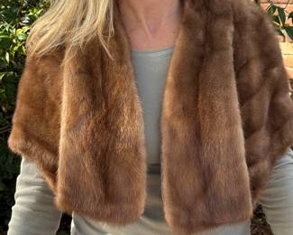 #71 - Vintage Mink Cape from Broida's $145.00