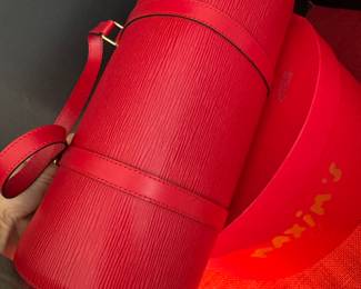 #159 - $795 -Louis Vuitton red Papillon 30 model 