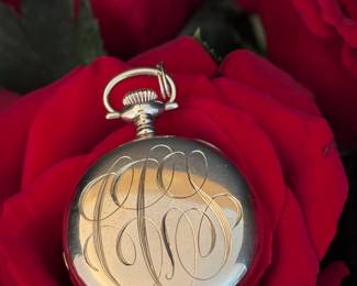 #38 - $150 - Elgin woman gold filled pocket watch - was running 