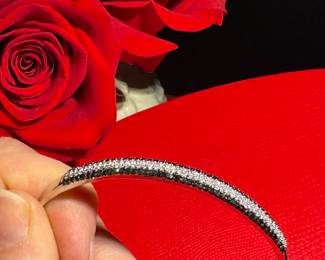 16. 10kt Black & White Diamonds 9.8 grams $450