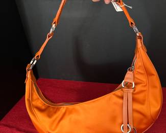 #46 - $90 Longchamps orange satin 