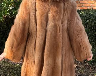 #66 - $200 Cool 1970's fox and curly 3/4 coat 