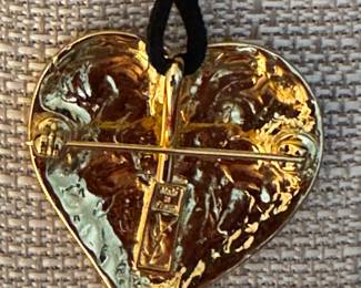 7.  Yves St Laurent Love Heart Pendant  $220