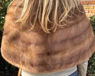 #67 - $180 - light brown milk shawl