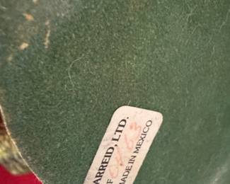 #169 - $150 - 70's Sarreid limited pair of terracotta glazed chicken. 15" tall. 