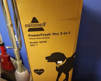 New in box Bissell floor steamer