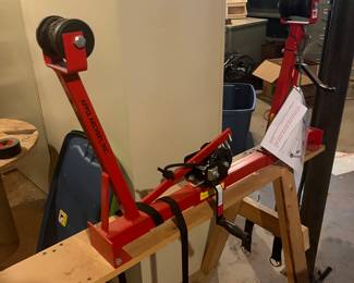 1 – climbing deer stands        
2.  Archery bow press                               
3.  Hunting clothing                   
4.  Deep sea fishing gear
