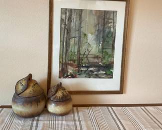 Watercolor and pottery