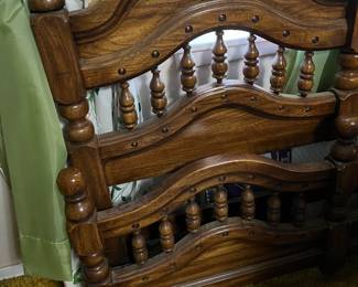 Queen size head board and footboard. Half price on Saturday 
