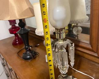 Lamps and oil lamp. $10 each 