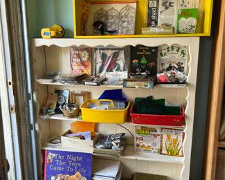 Stain glass crafting items. Even the light box.  Every tool imaginable. Amazing collection. Make offer 