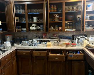 Kitchen full of items. Even the double oven is for sale $25 and orginal dishwasher 