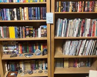 Two tall beautiful book shelves. 84x33.5x12.5 $100 each. Half price Saturday 