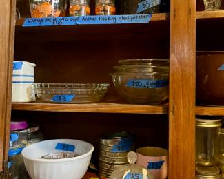 She had some amazing pieces of glass pyrex and crystal.