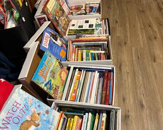 BOOKS and BOOKS and BOOKS.  Mostly brand new  $1 each.