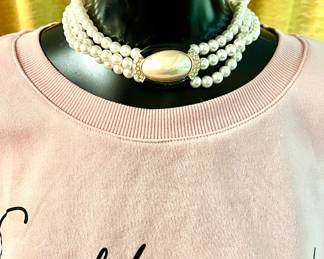 Faux pearls