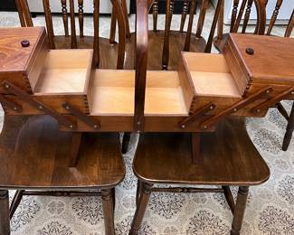 Vintage sewing box (open)