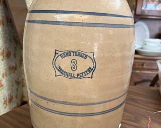 Marshall Pottery. 3 gallon w/ spigot