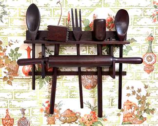 Vintage decorative kitchen utensils