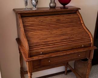Vintage Roll top desk closed