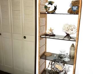 Vintage Rattan shelf