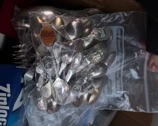 Sterling spoon collection antiques