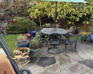 Metal patio furniture