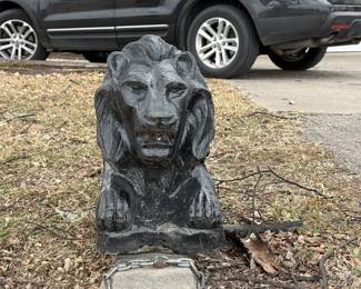 Concrete Driveway/Porch Laying Lion
