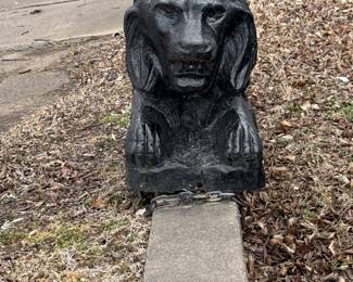 Concrete Driveway/Porch Laying Lion