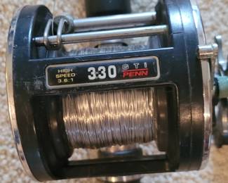 #1 Penn custom 67"reel and Penn 330 GTI 3.6:1
