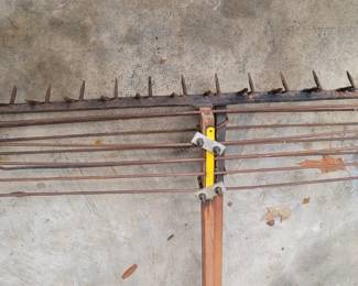 OYSTER RAKE custom  made by local Waterman Jeff Hogge, 14 feet