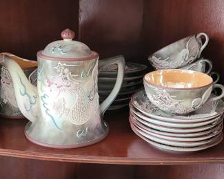 Vintage hand-painted in Japan, 21 pieces total